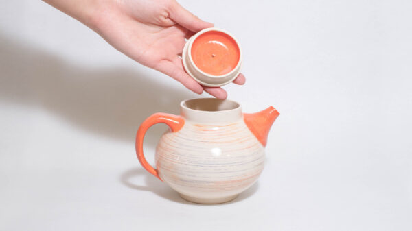 Orange Teapot