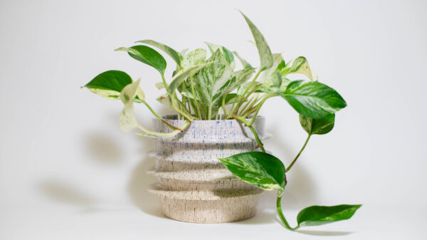 Blue-Green Gradient UFO Plant Pot (Firsts)