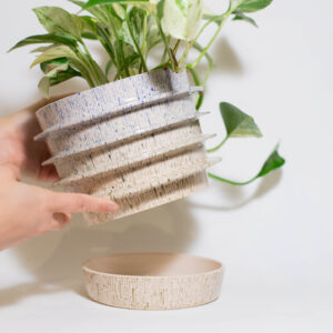 Blue-Green Gradient UFO Plant Pot (Firsts) - Image 3