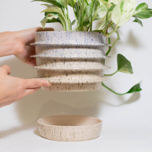 Blue-Green Gradient UFO Plant Pot (Firsts) - Image 4