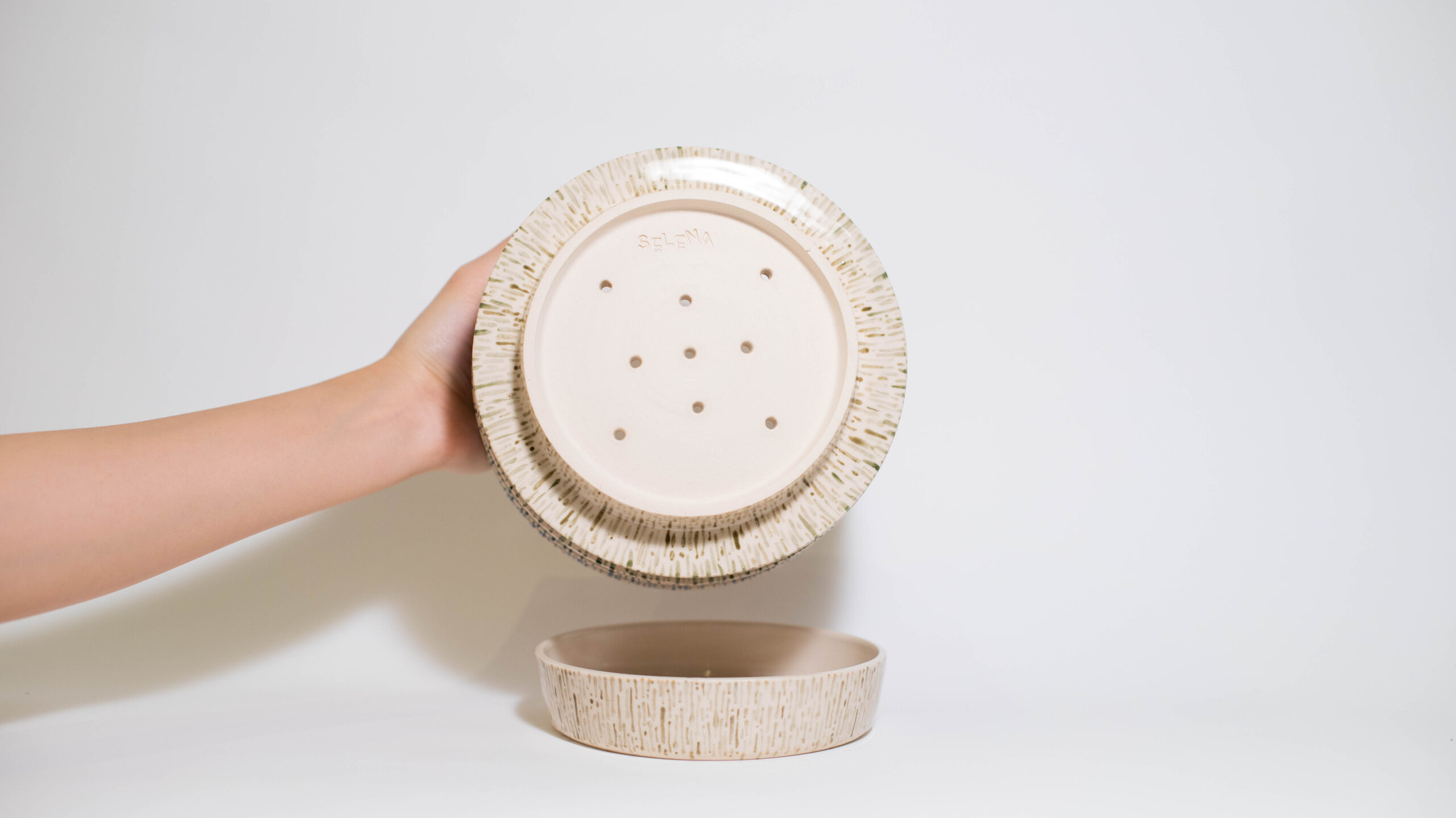 Blue-Green Gradient UFO Plant Pot (Firsts) - Image 7