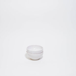 Condiment Dishes (set of 2) - White with Blue Amber Swirls - Image 3