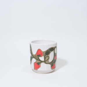 Strawberry Fluted Plant Pot - Image 2
