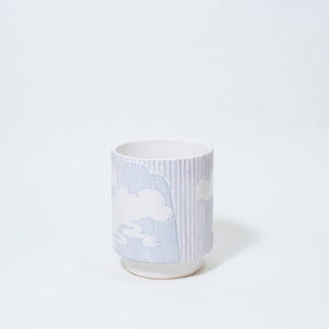 Clouds and Mountains Fluted Plant Pot - Image 3