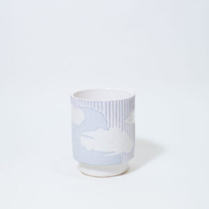 Clouds and Mountains Fluted Plant Pot - Image 2