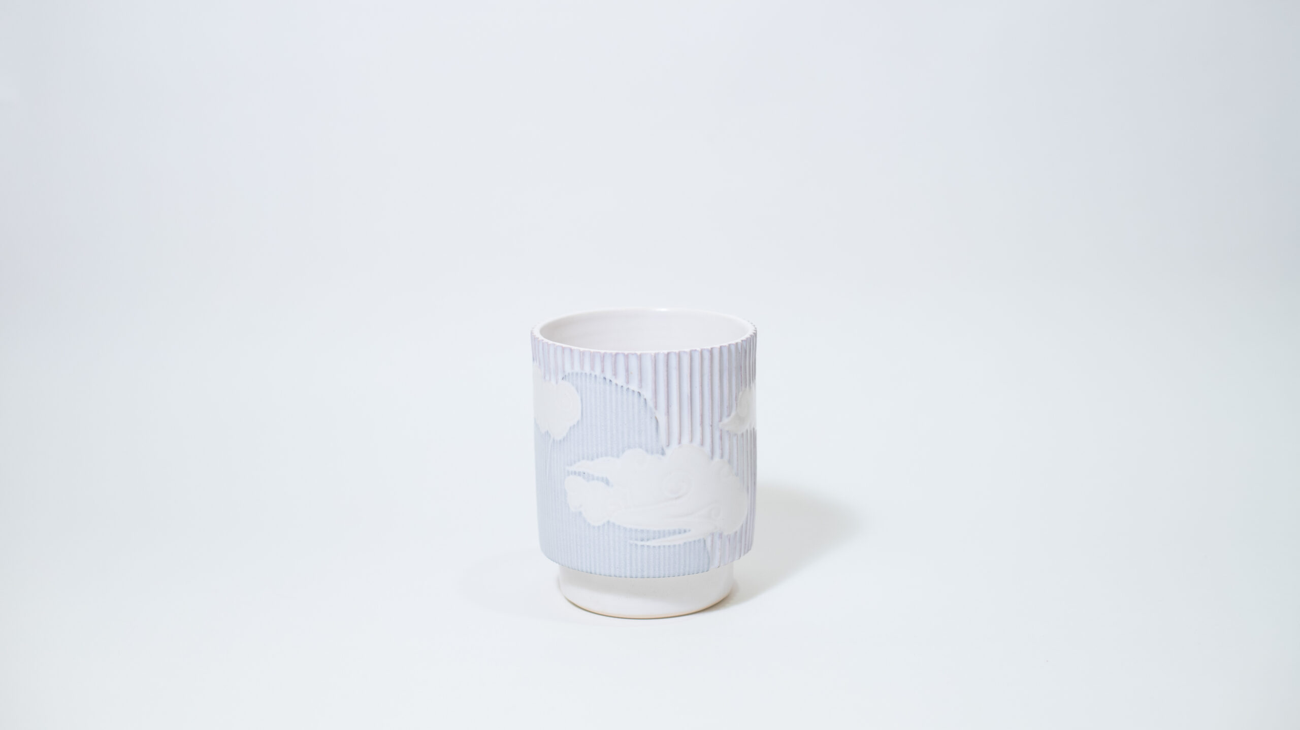 Clouds and Mountains Fluted Plant Pot (two available) - Image 2