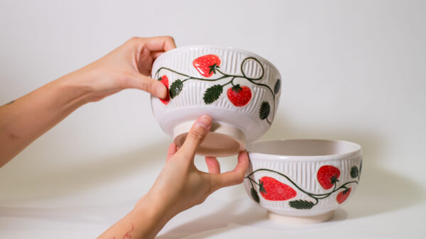 Strawberries Cereal Bowl