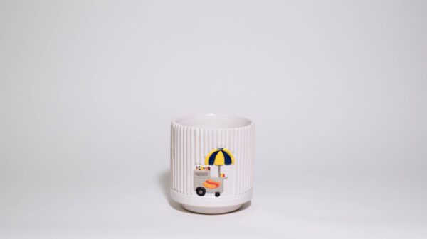 Hot Dog Cart Mini Plant Pot