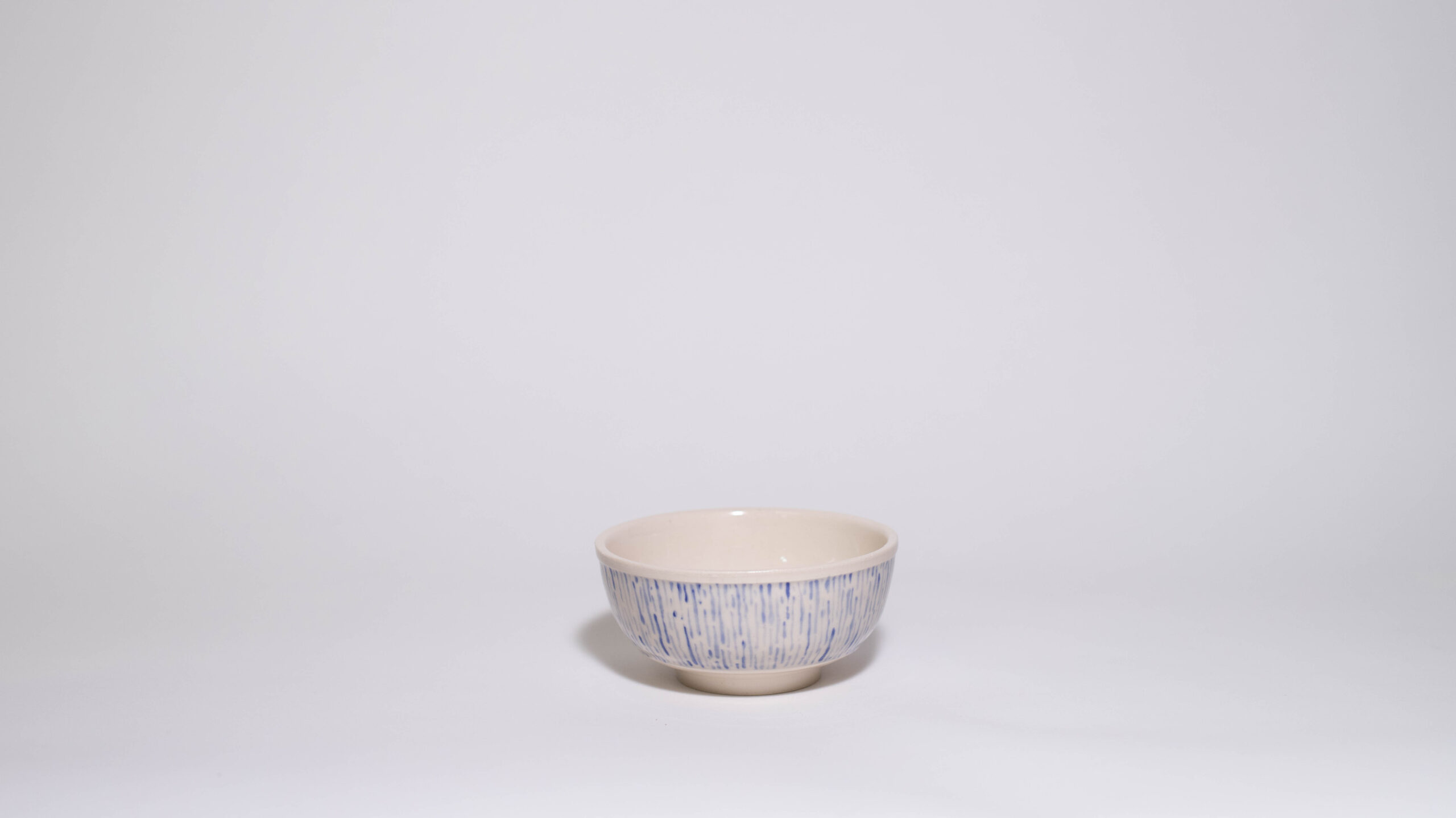 Rice Bowl with Wiggly Lines (Blue) - Image 2
